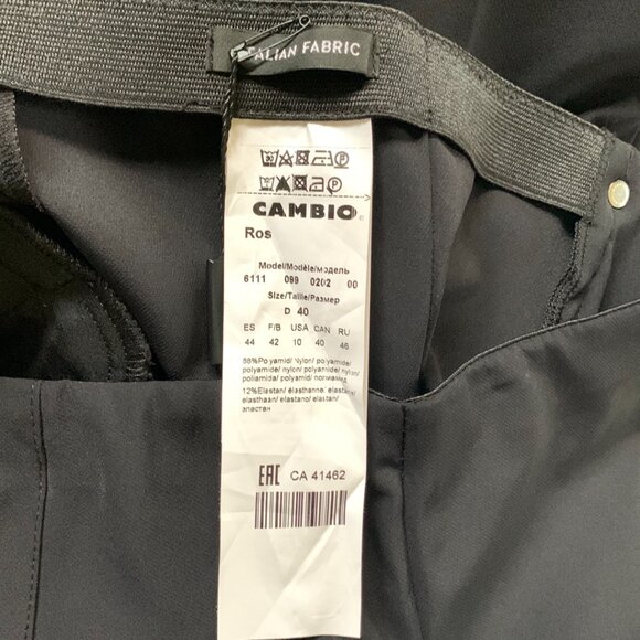 Cambio Collection Womens Dress Pants Sz10 Black Straight Leg Elastic Stretch NWT - Picture 7 of 10